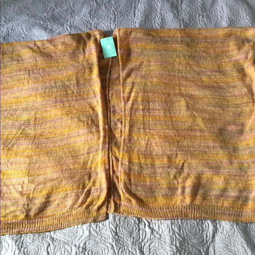 NWT poncho shrug soft russet and lilac colors